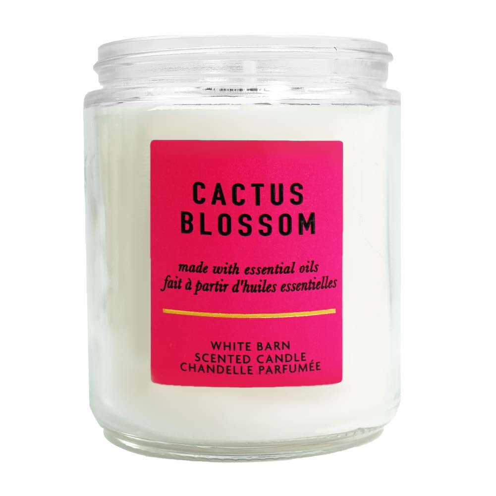 Bath & Body Works White Barn Cactus Blossom Scented Candle 198 G – samawa  perfumes