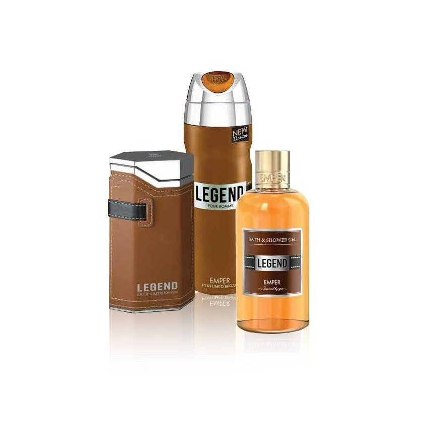 Emper Legend EDT 100ml+250 Shower Gel +200 Deo Set For Men