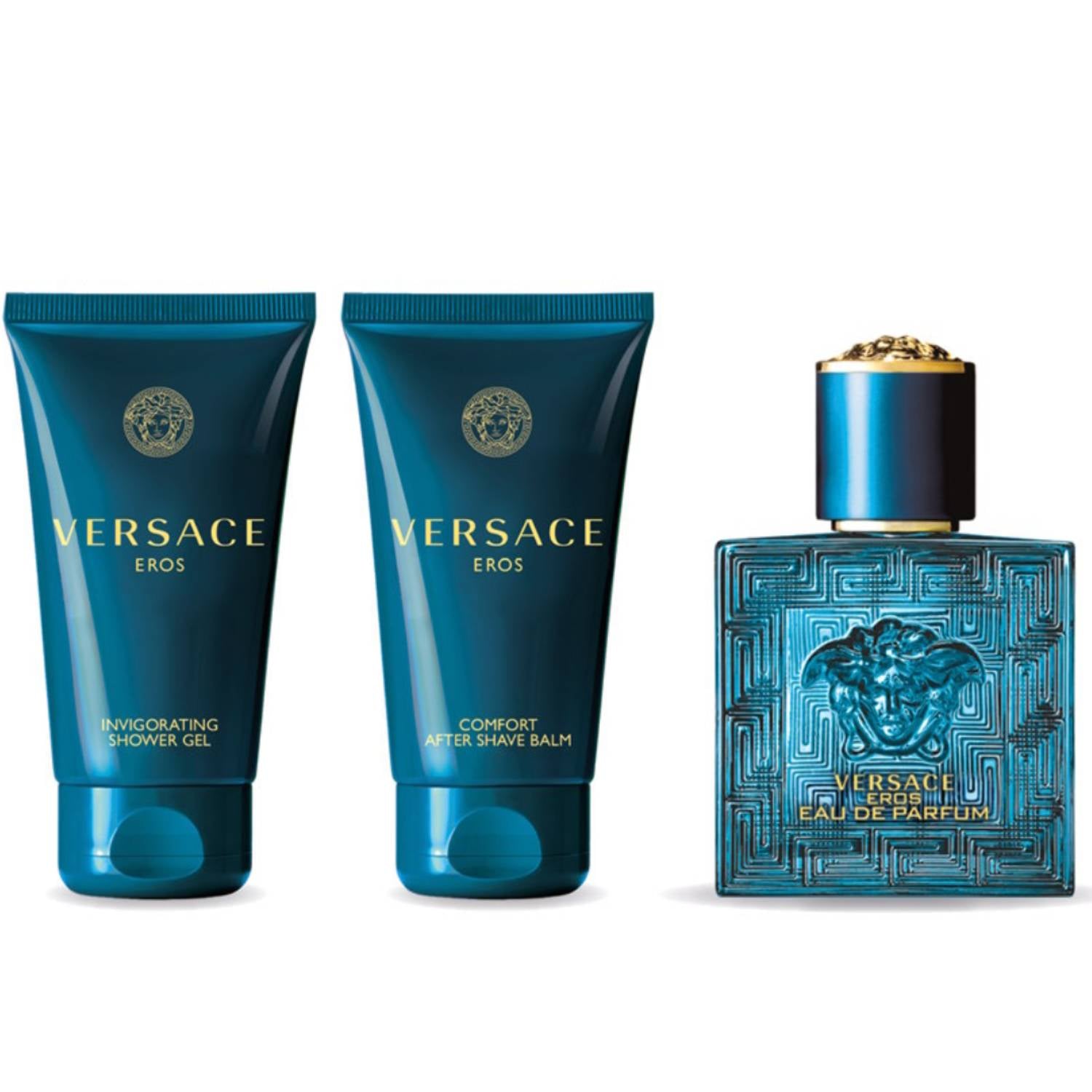 Versace Eros For Men Set EDP 50ml + Comfort Aftershave Balm 50ml + Invigorating Shower Gel 50ml