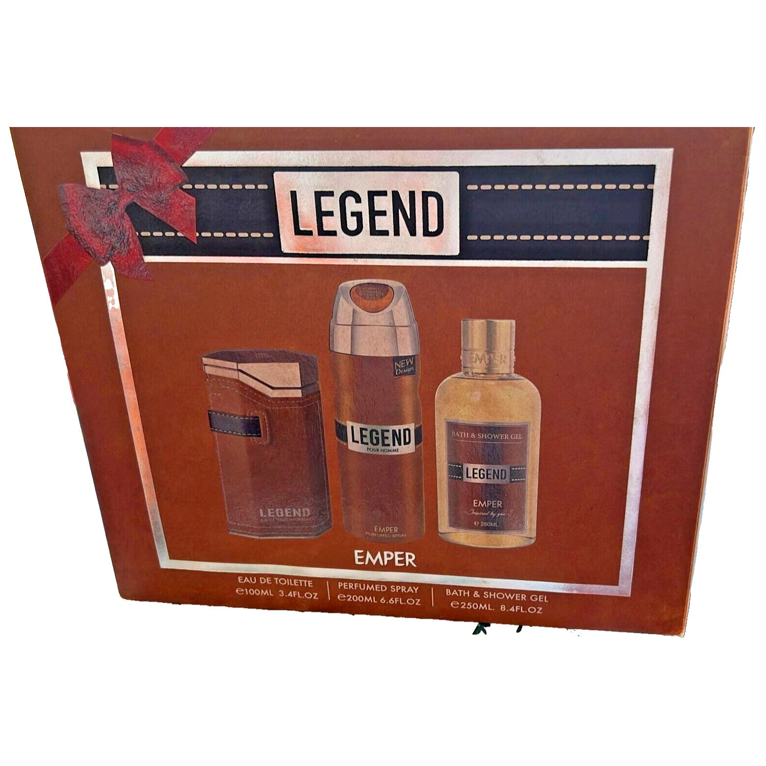 Emper Legend EDT 100ml+250 Shower Gel +200 Deo Set For Men