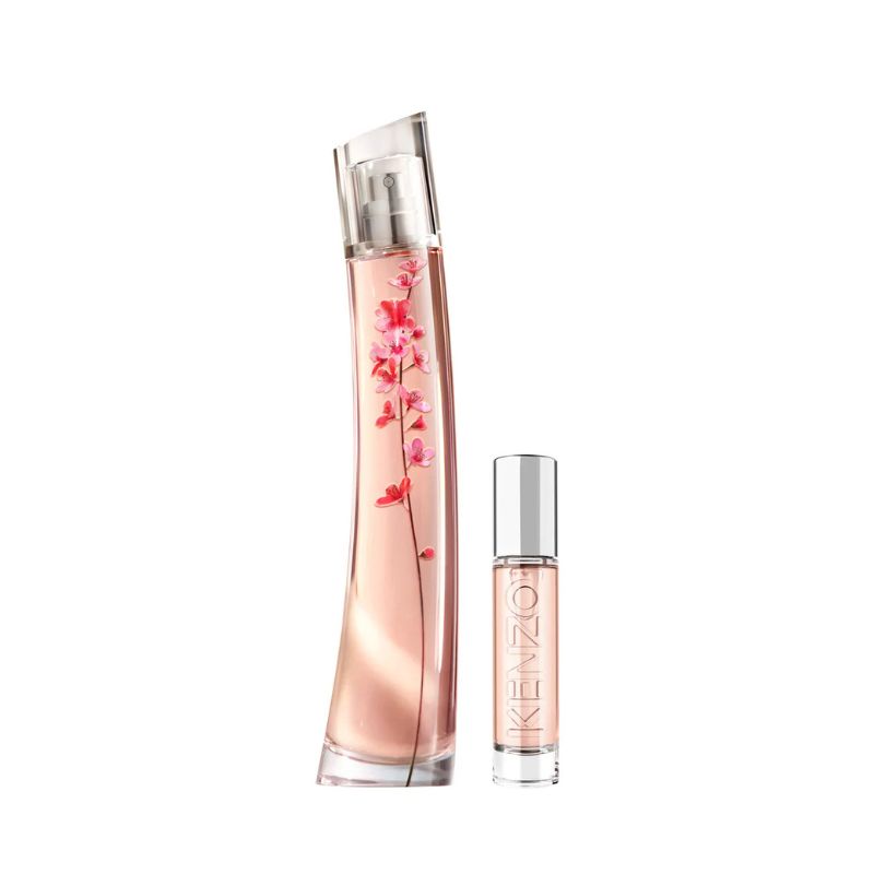 Kenzo Flower Ikebana By Kenzo For Women Set EDP 75ml + EDP 10ml Reusable Travel Spray