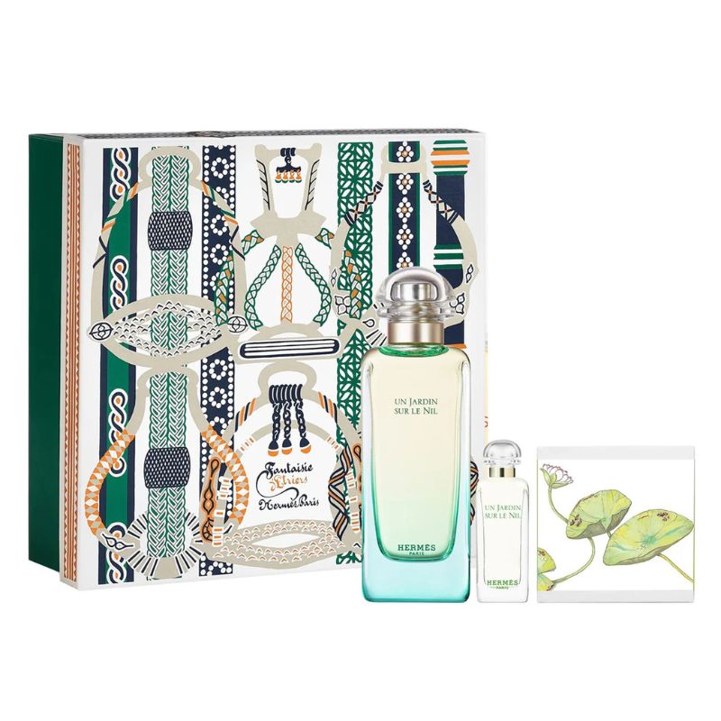 Hermes Un Jardin Sur Le Nil For Unisex Set EDT 100ml Refillable EDT hermes-un-jardin-sur-le-nil-for-unisex-set-edt-100ml-refillable-edt