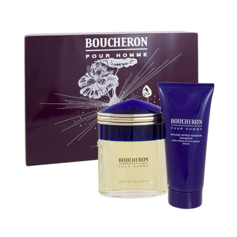 Boucheron Pour Homme For Men Set EDT 100ml + Aftershave Balm 100ml