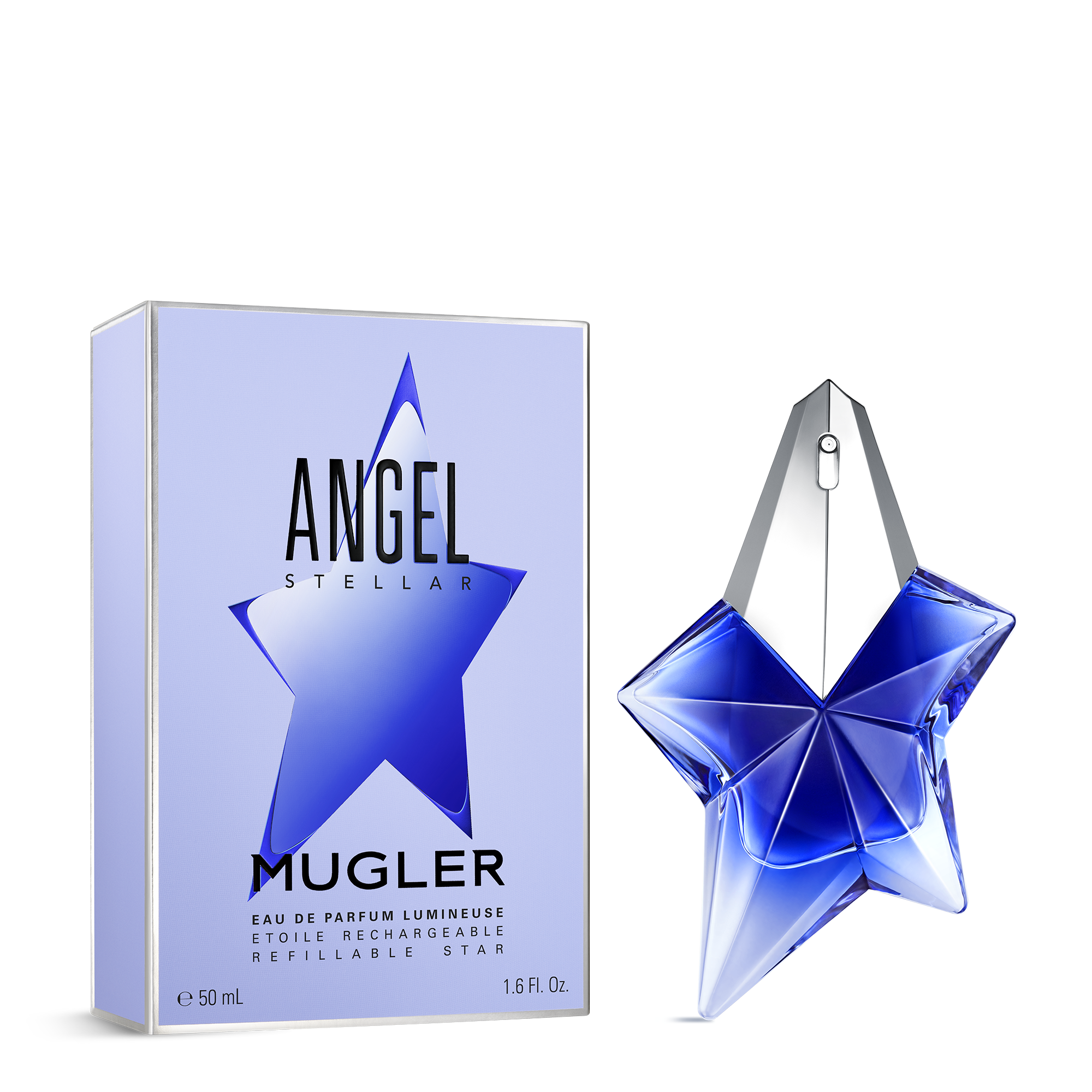 Mugler Angel Stellar Eau De Parfum For Women Lumineuse - Amber Vanilla Perfume 50ml Refillable