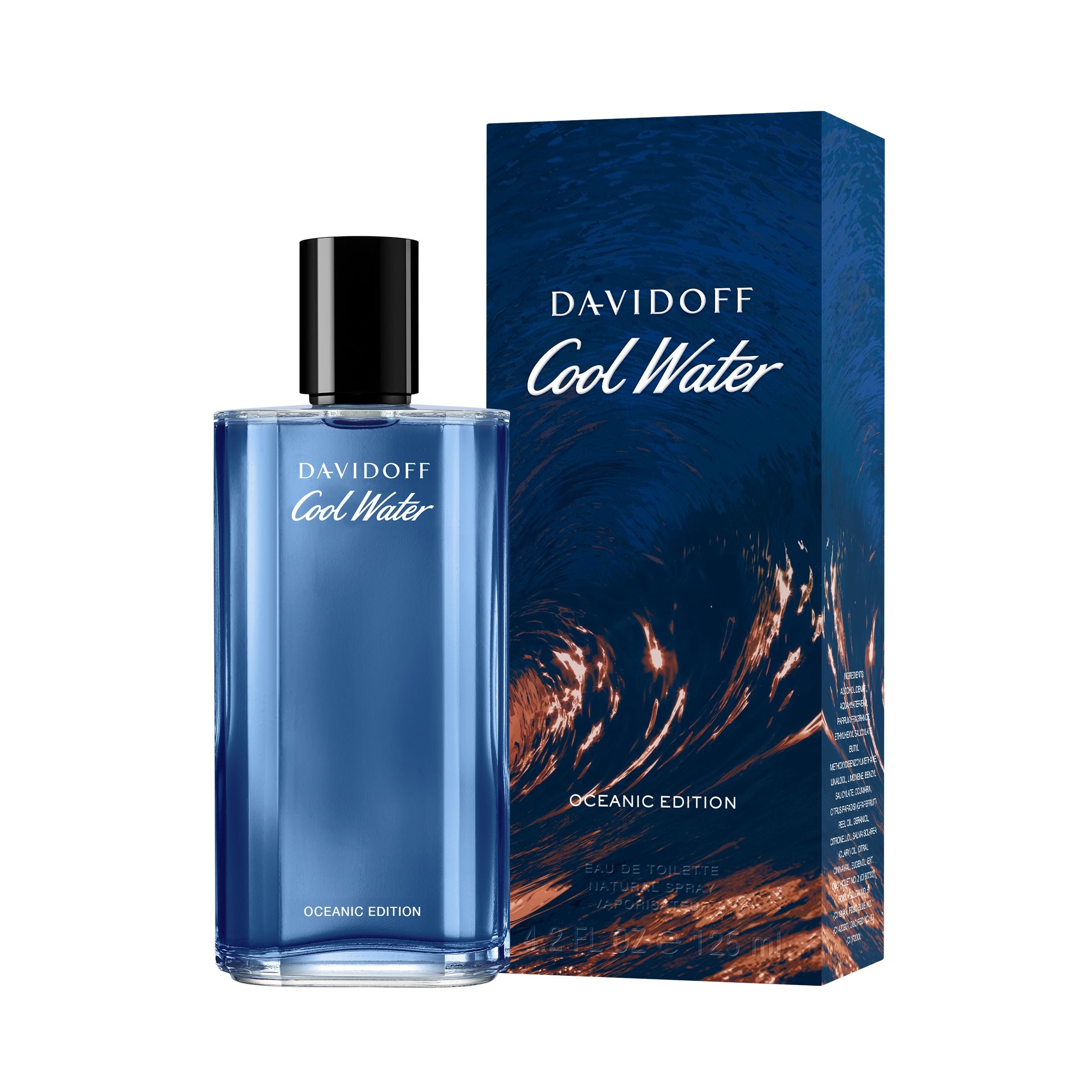 Davidoff Cool Water Oceanic Edition Eau De Toilette For Men - Aromatic Aquatic Perfume 125ml