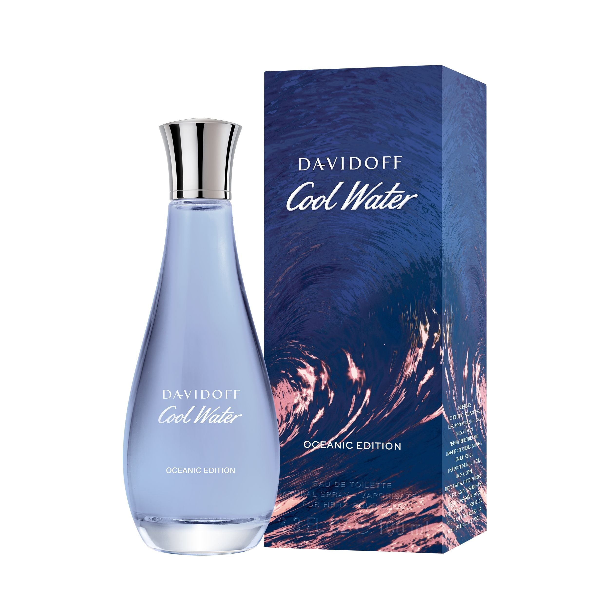 Davidoff Cool Water Oceanic Edition For Her Eau De Toilette For Women - Floral Aquatic Perfume 100ml