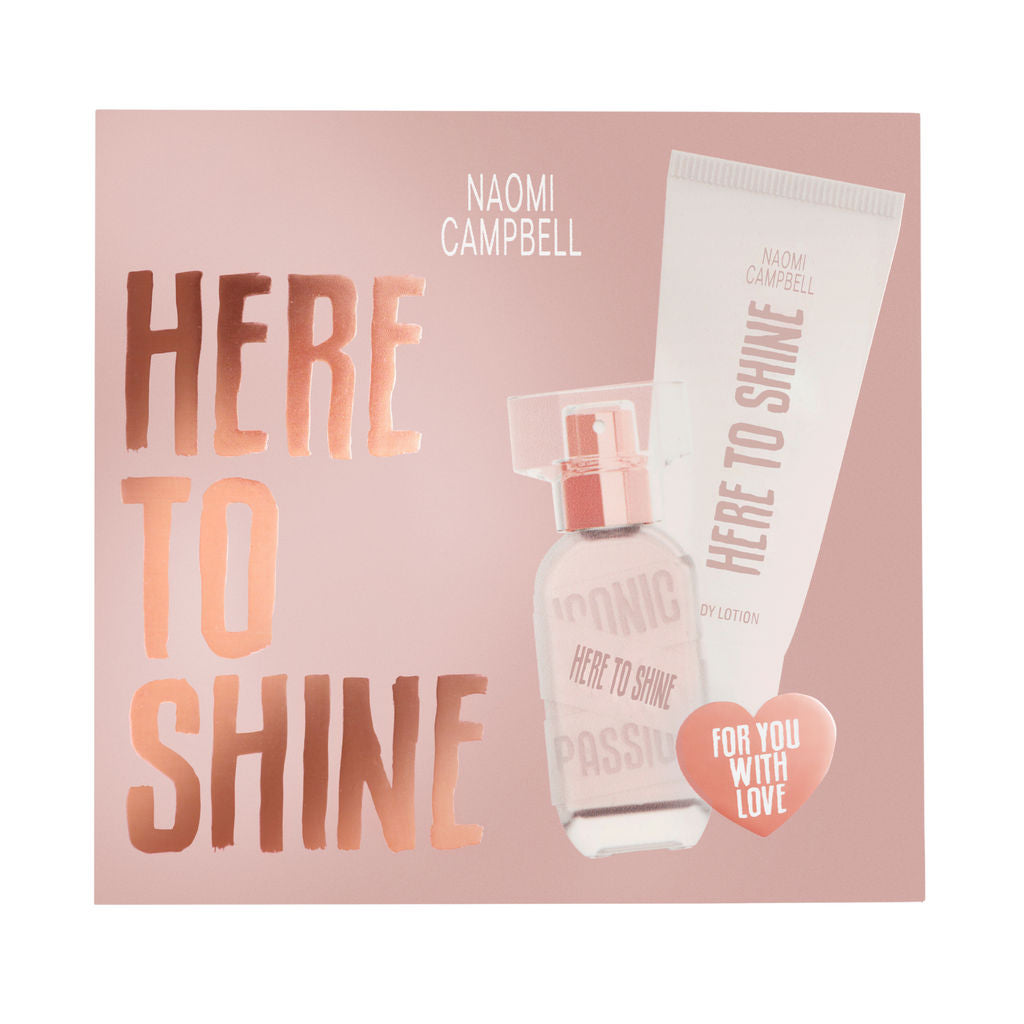 Naomi Campbell Here To Shine For Women Set EDT 15ml + Body Lotion 50ml