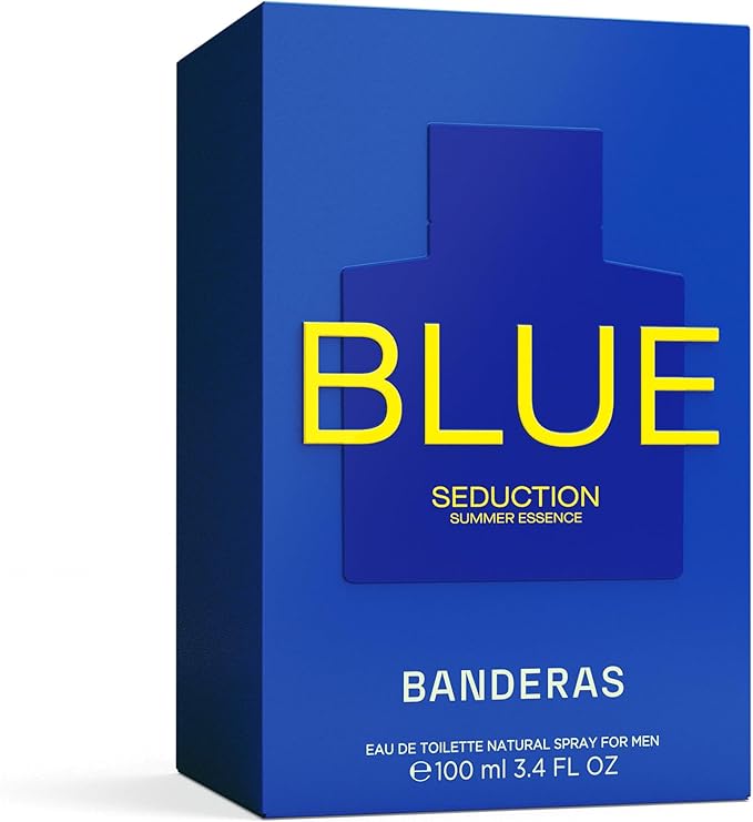 Antonio Banderas Blue Seduction Summer Essence Eau De Toilette For Men - Aromatic Fougere perfume 100ml