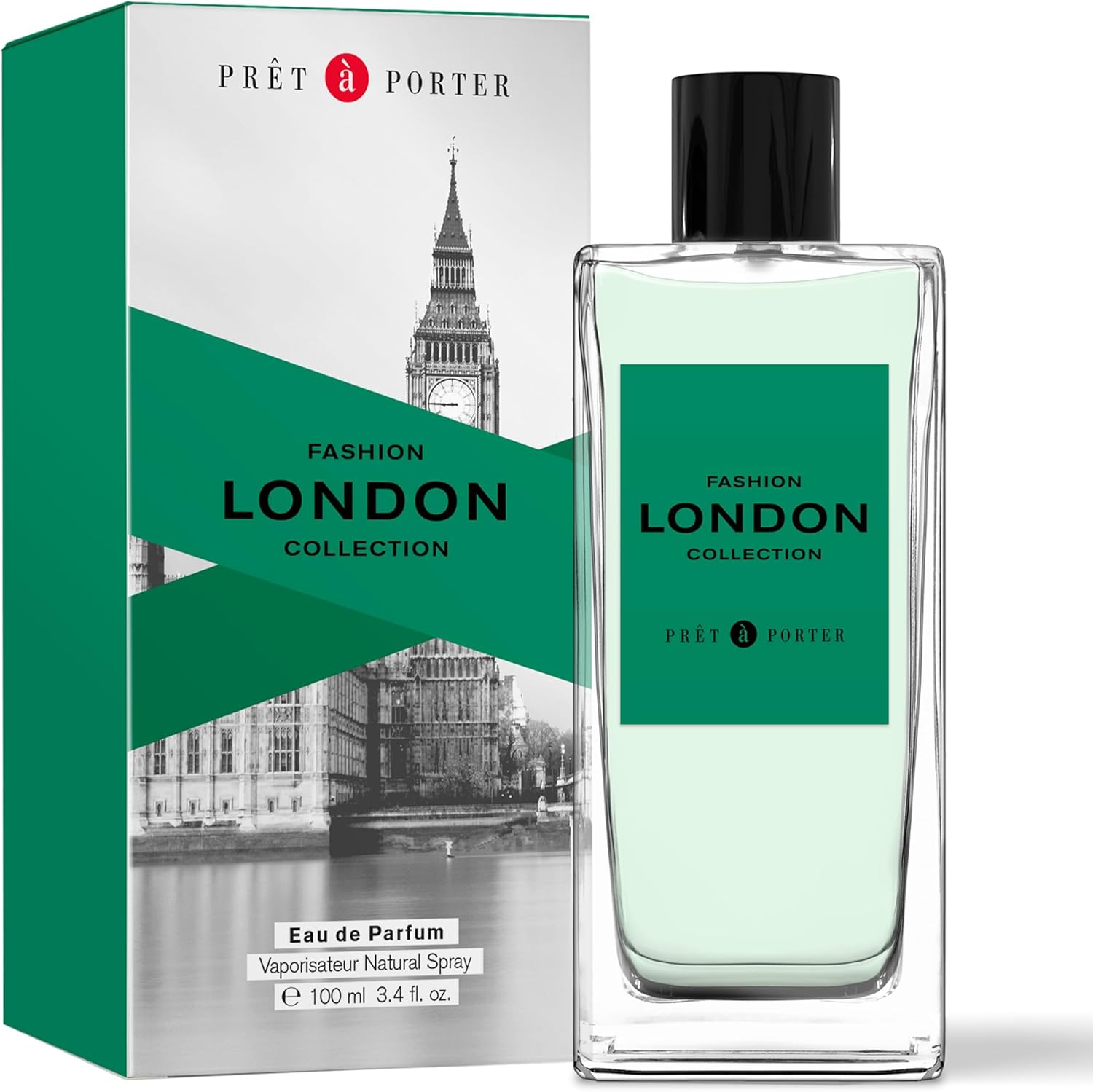 Pret A Porter Fashion Collection London Eau De Parfum For Men - Woody Aromatic Perfume 100ml