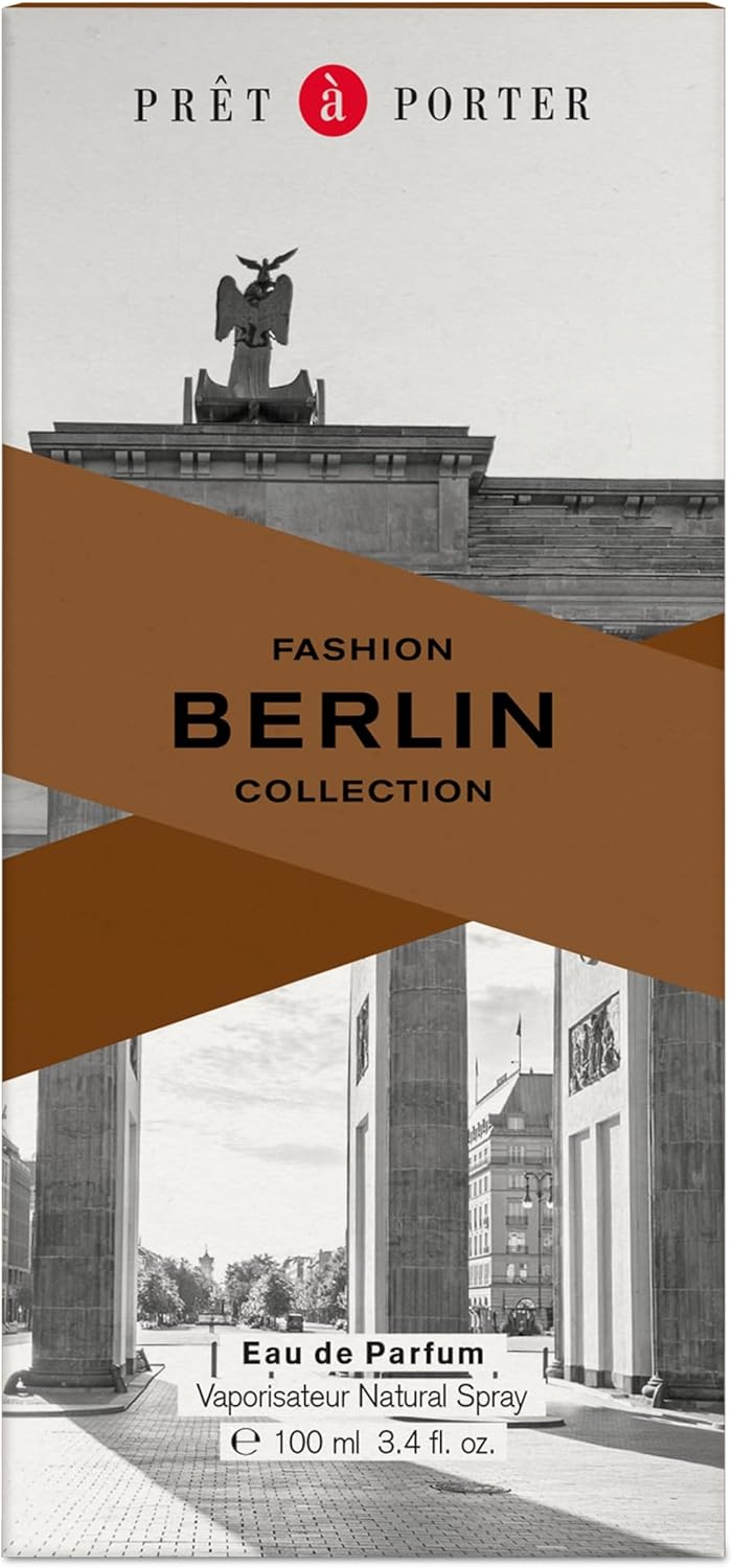 Pret A Porter Fashion Collection Berlin Eau De Parfum For Men - Amber Fougere Perfume 100ml