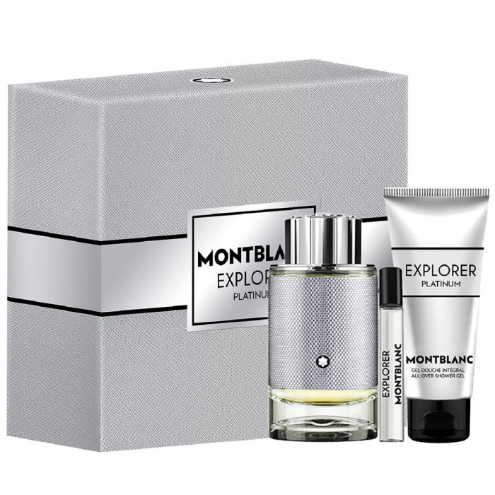 Mont Blanc Explorer Platinum Set EDP 100ml + EDP 7.5ml + All Over