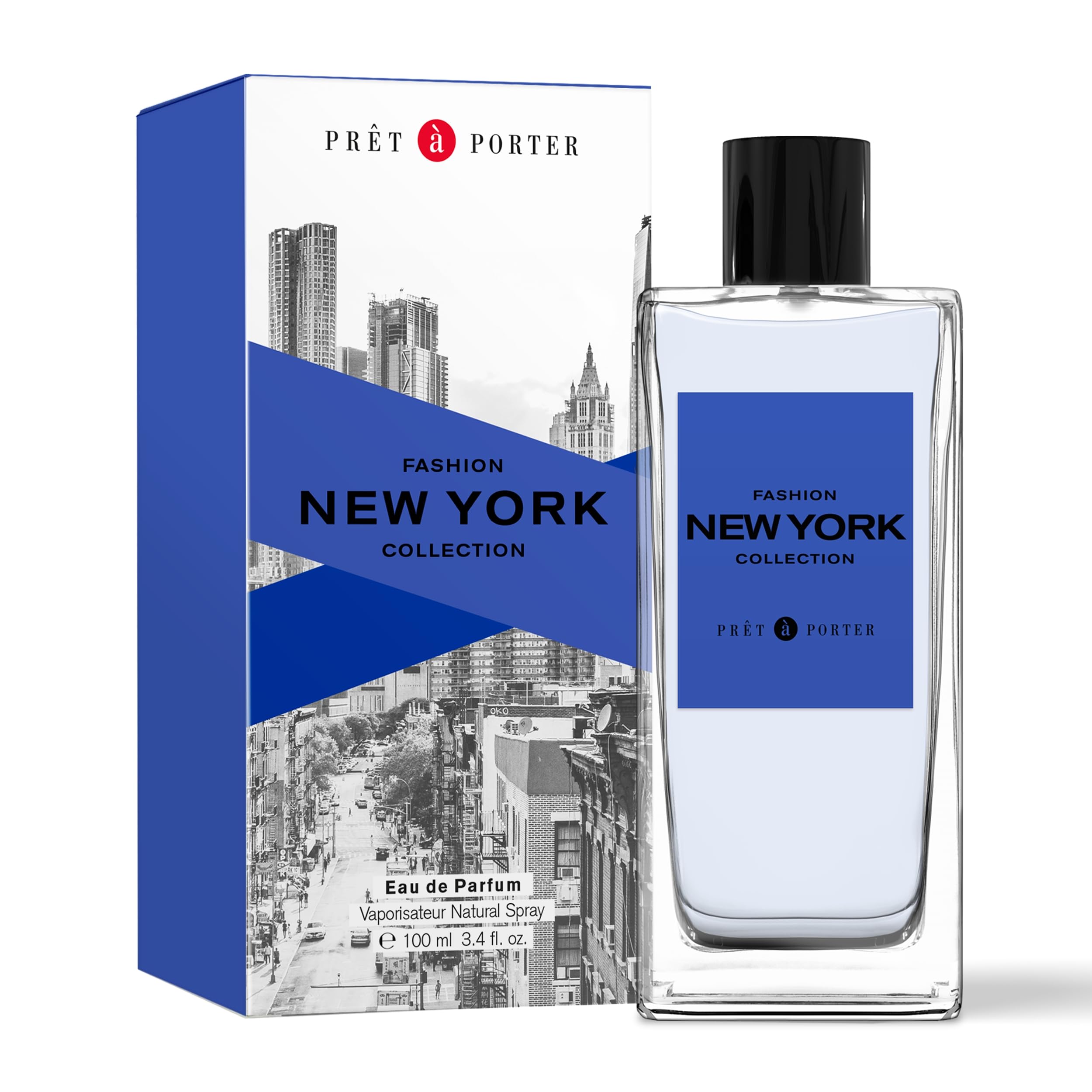 Pret A Porter Fashion Collection New York Eau De Parfum For Men - Woody Fougere Perfume 100ml