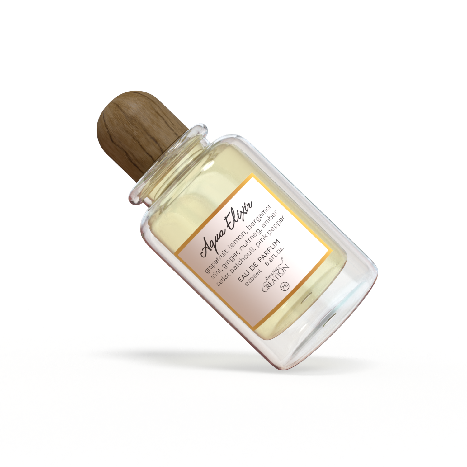 Amazing Creation Aqua Elixir Eau De Parfum for Men - Aromatic Woody Perfume 200ml