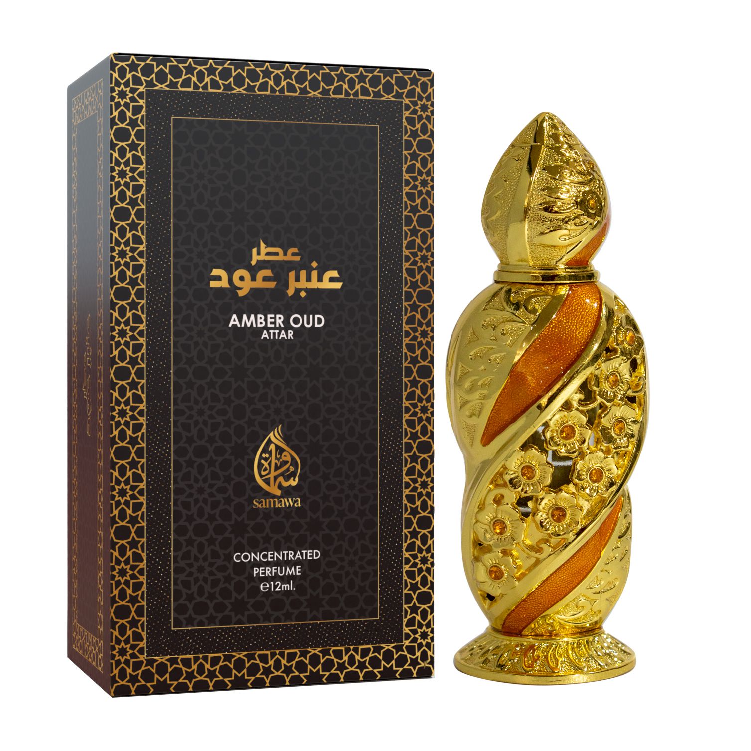 Amber Oud Concentrated Perfume Oil By Samawa 12ml