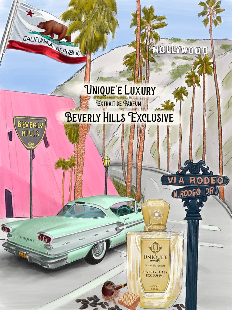 Unique E Luxury Beverly Hills Exclusive Extrait De Parfum For Unisex - Sweet-Tobacco Perfume 100ml