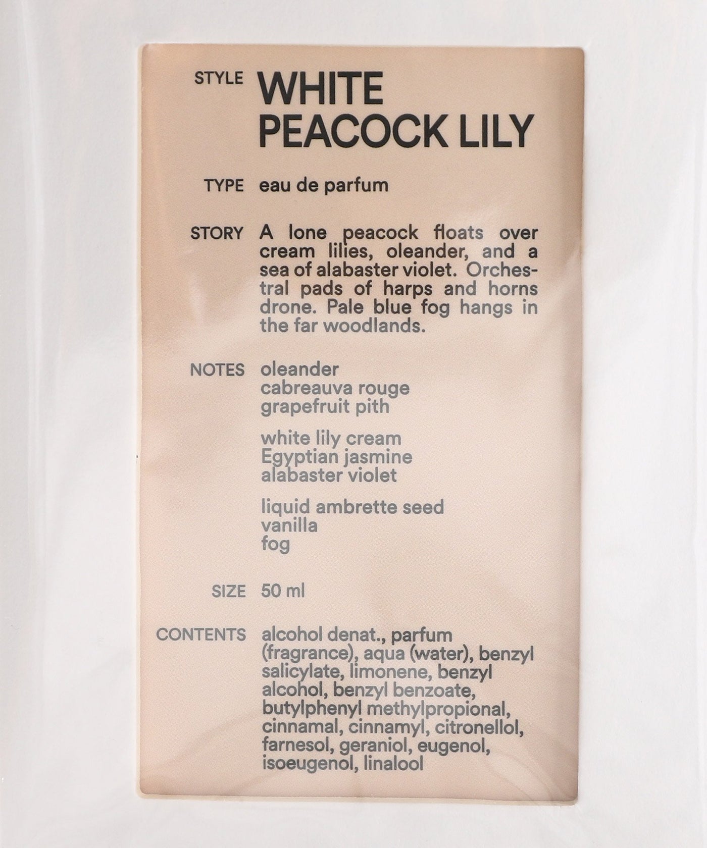 white peacock lily eau de parfum D.S. & Durga White Peacock Lily Eau De Parfum For Unisex