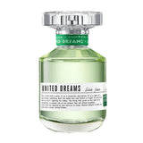 Benetton United Dreams Live Free For Her Eau De Toilette For Women - Floral Fruity Perfume 80ml