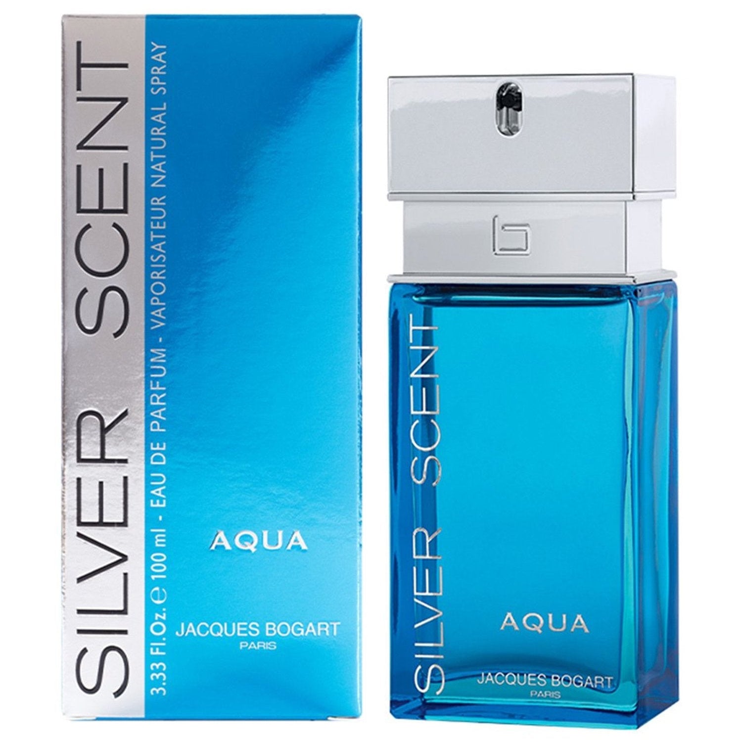 Jacques Bogart Silver Scent Aqua Eau De Parfum For Men - Aromatic Aquatic Perfume 100ml