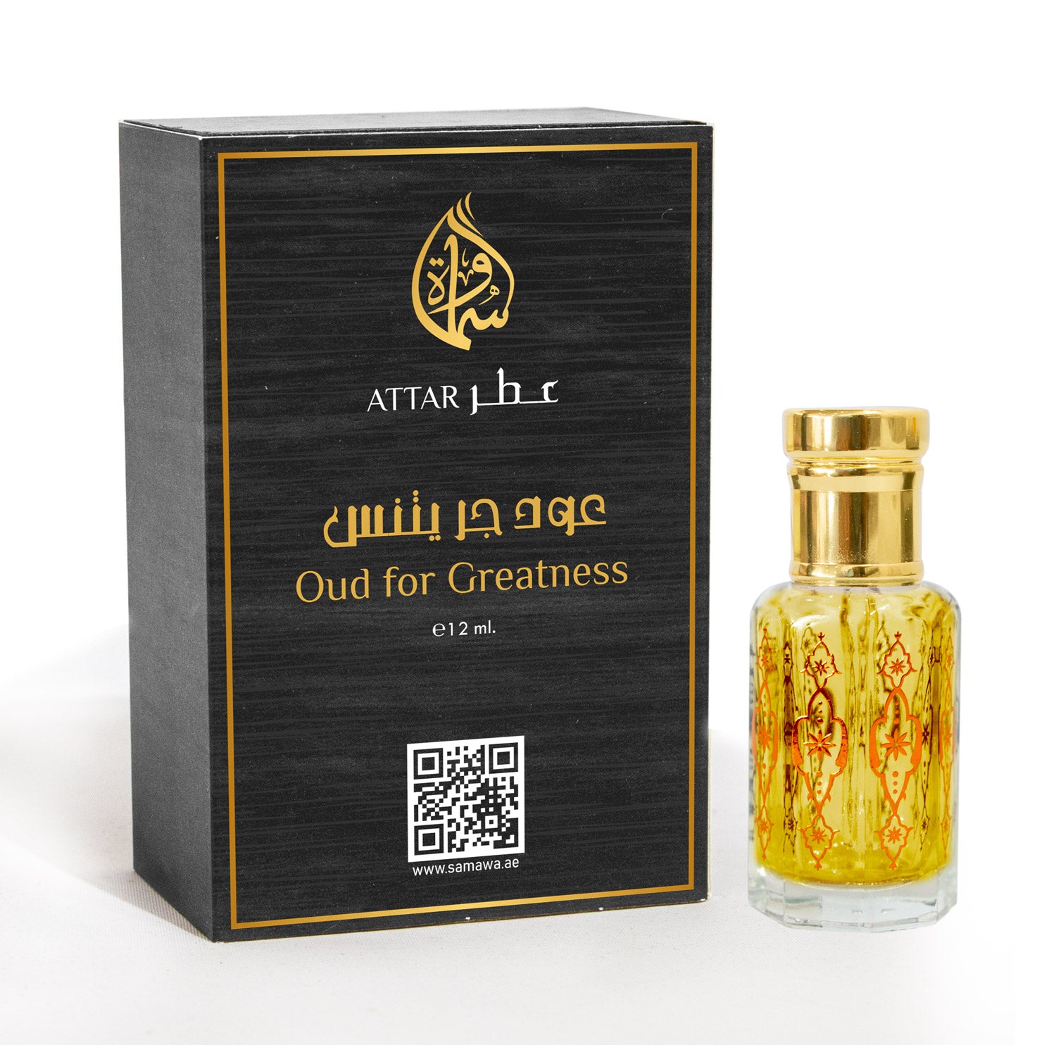 Samawa Oud for Greatness Attar - Concentrated Perfume Oil For Unisex - 12ml