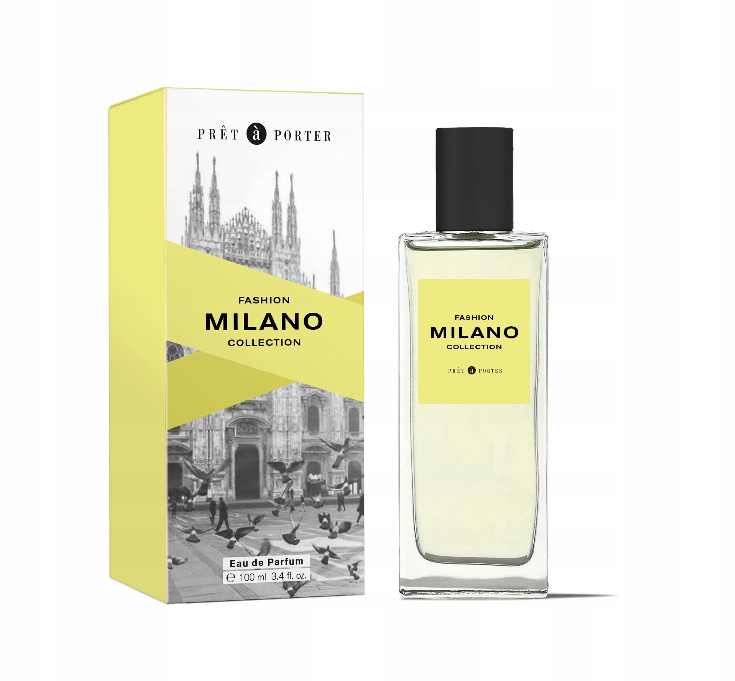Pret A Porter Fashion Collection Milano Eau De Parfum For Unisex - Amber Floral Fruity Perfume 100ml
