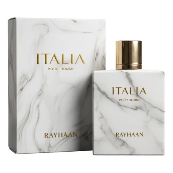 Rayhaan Italia Pour Homme Eau De Parfum For Men - Aromatic Spicy Perfume 100ml
