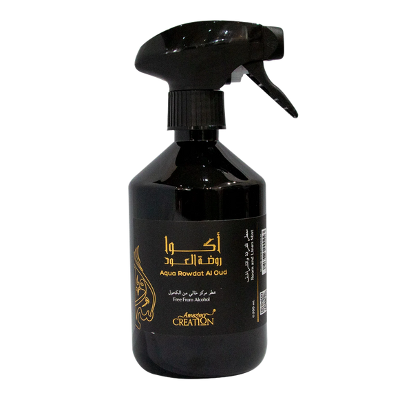 Amazing Creation Aqua Rowdat Al Oud Room And Linen Mist, Room Freshener 500ml - Alcohol Free
