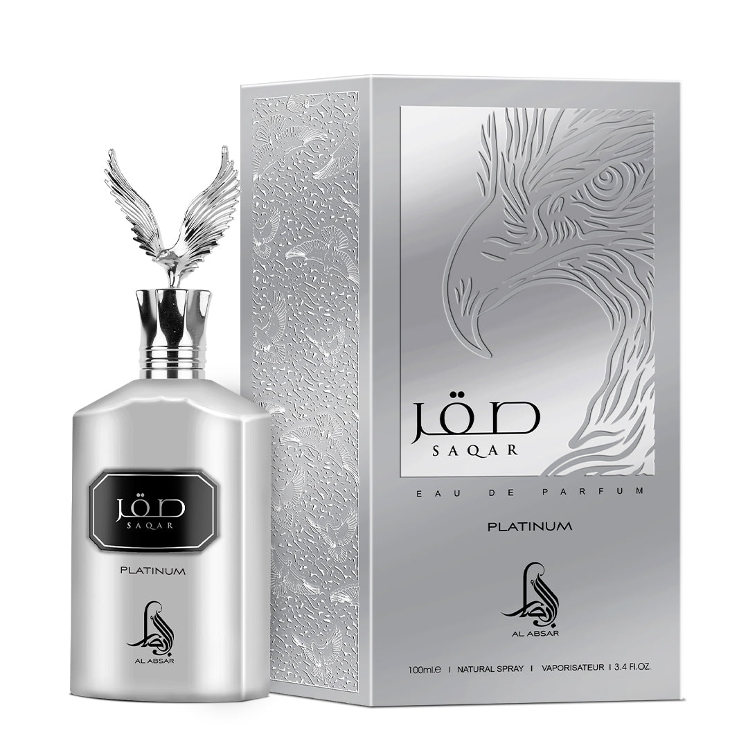 Al Absar Saqar Platinum 100ml EDP For Him – samawa perfumes