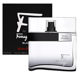 Salvatore Ferragamo F by Ferragamo Black Eau De Toilette For Men - Aromatic Spicy Perfume 100ml