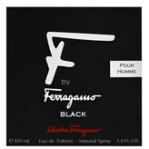 Salvatore Ferragamo F by Ferragamo Black Eau De Toilette For Men - Aromatic Spicy Perfume 100ml