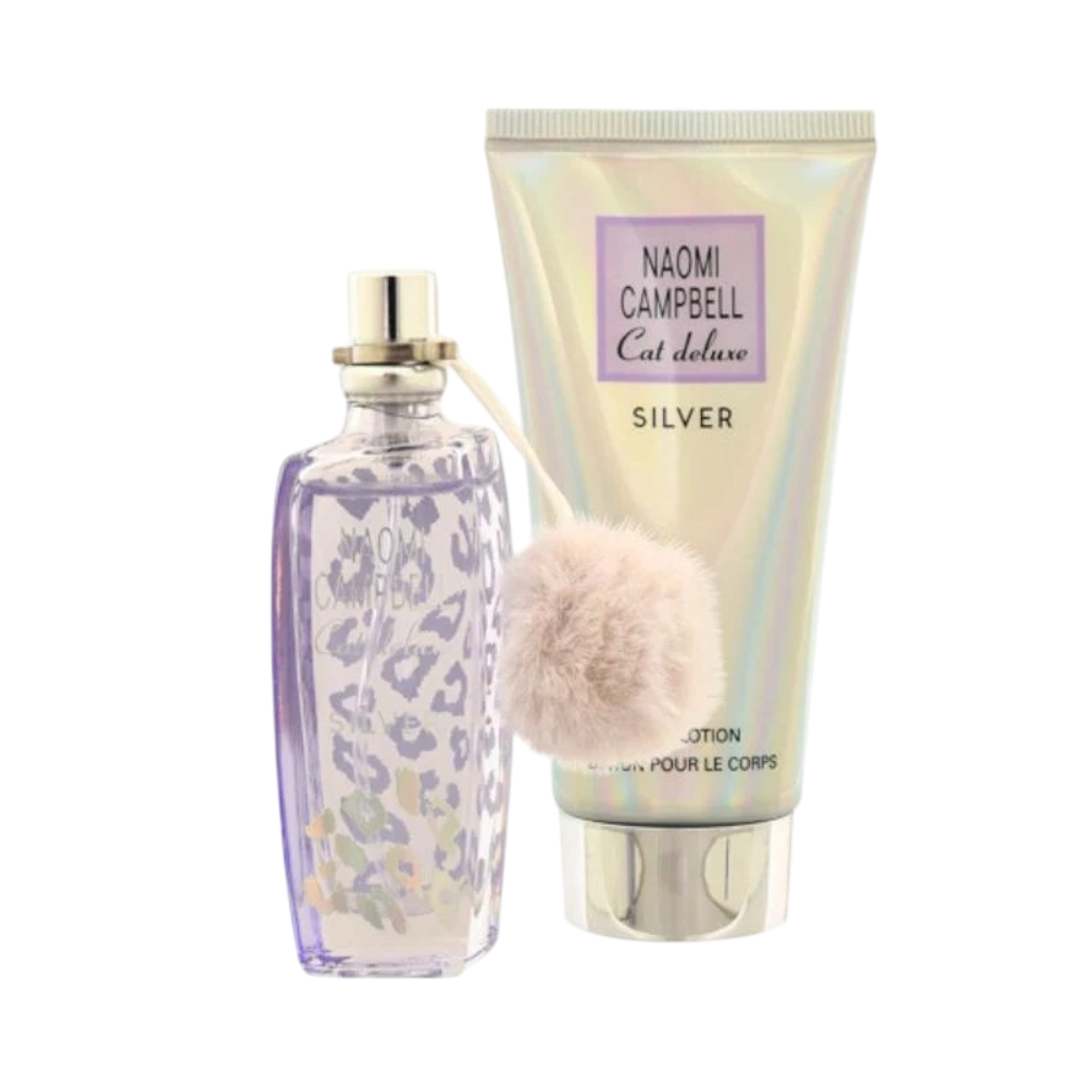 Naomi Campbell Cat Deluxe Silver For Women Set EDT 15ml + Body Lotion 50ml