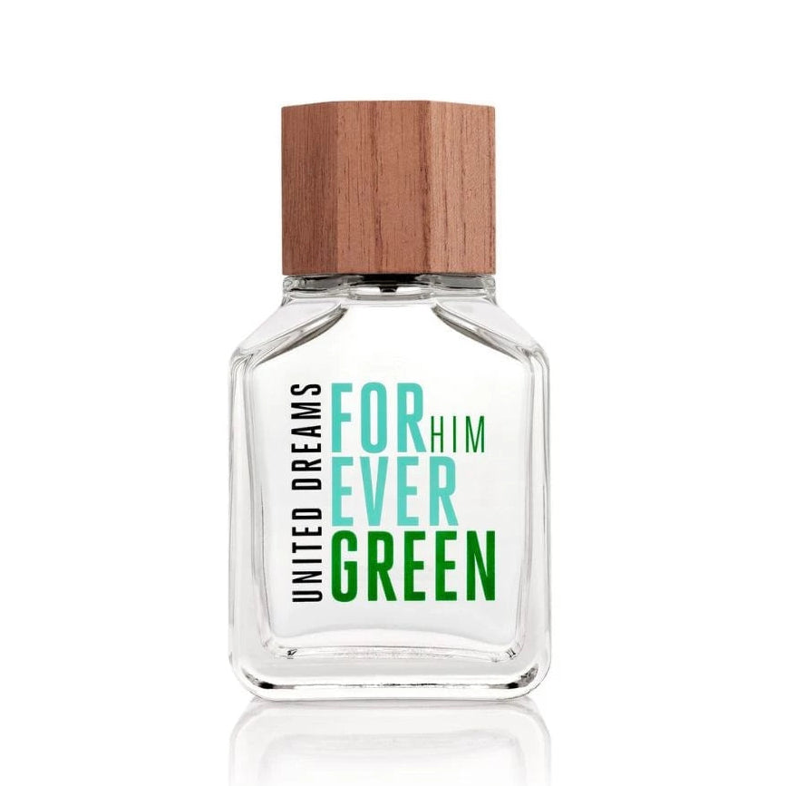 Benetton United Dreams Forever Green For Him Eau De Toilette For Men -Aromatic Green Perfume 100ml