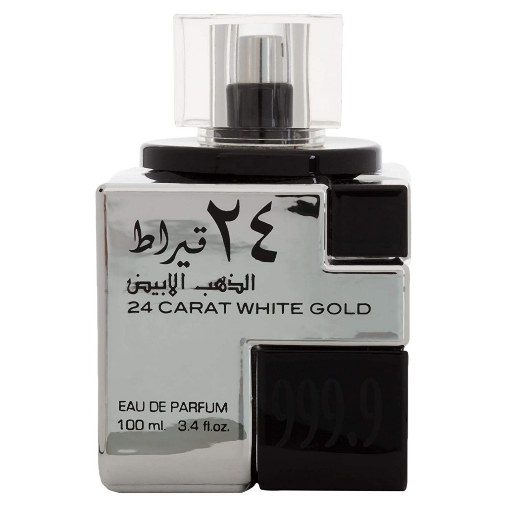 Lattafa 24 Carat White Gold Perfume For Men and Women, EDP, 100ml