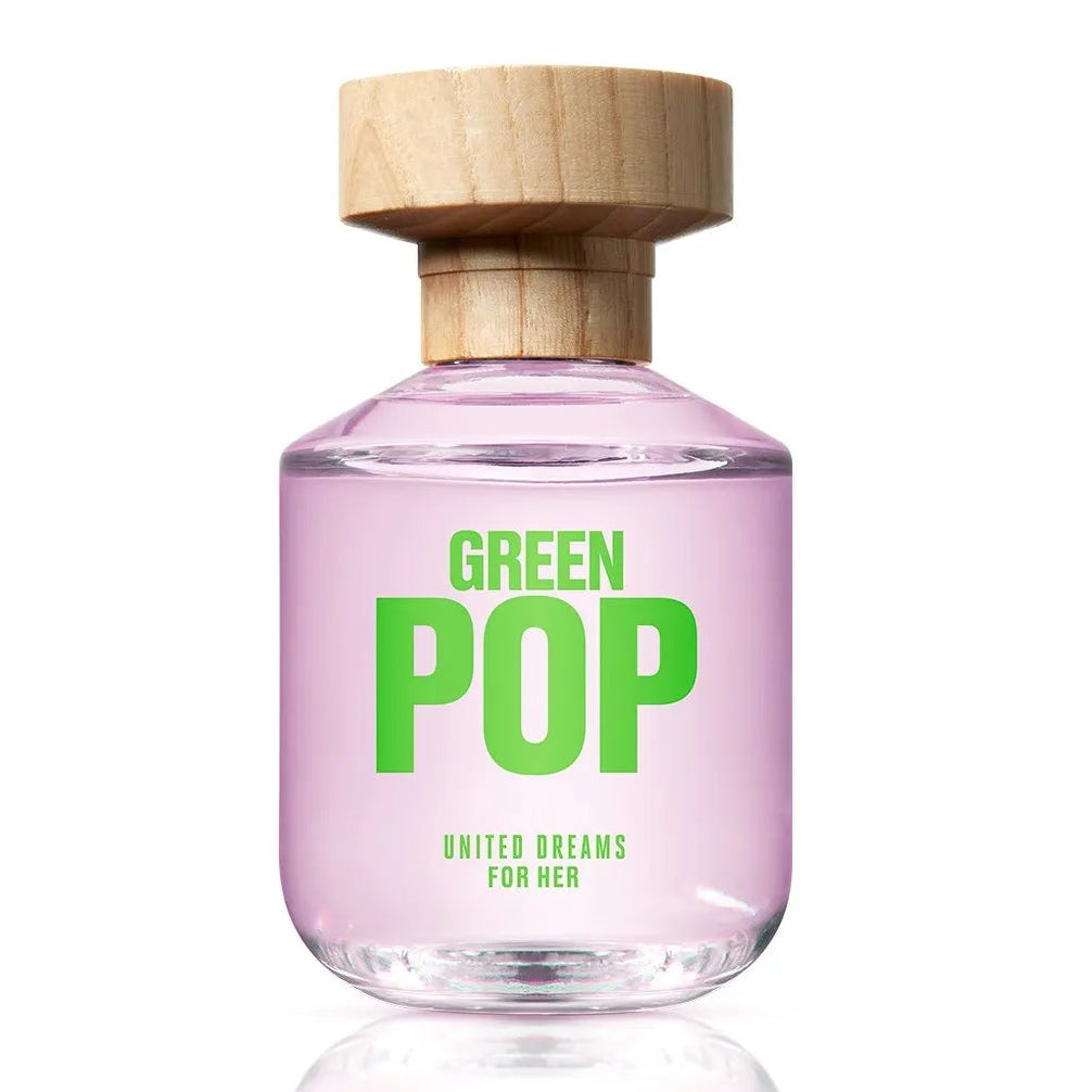Benetton United Dreams Green Pop For Her Eau De Toilette For Women - Fruity-Floral Perfume 80ml
