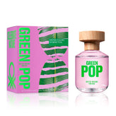 Benetton United Dreams Green Pop For Her Eau De Toilette For Women - Fruity-Floral Perfume 80ml