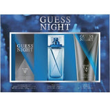 GUESS NIGHT MEN'S EAU DE TOILETTE PERFUME, 100 ML + 200 ML SHOWER GEL + 226 ML BODY SPRAY SET