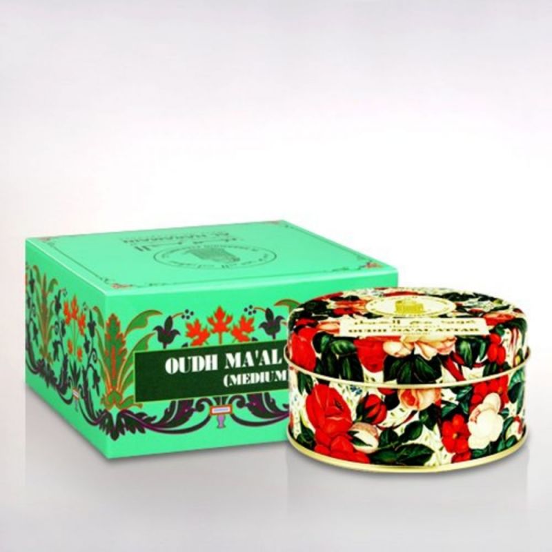 Al Haramain Oud Ma'al Attar Medium Bakhoor 50gms - samawa perfumes 