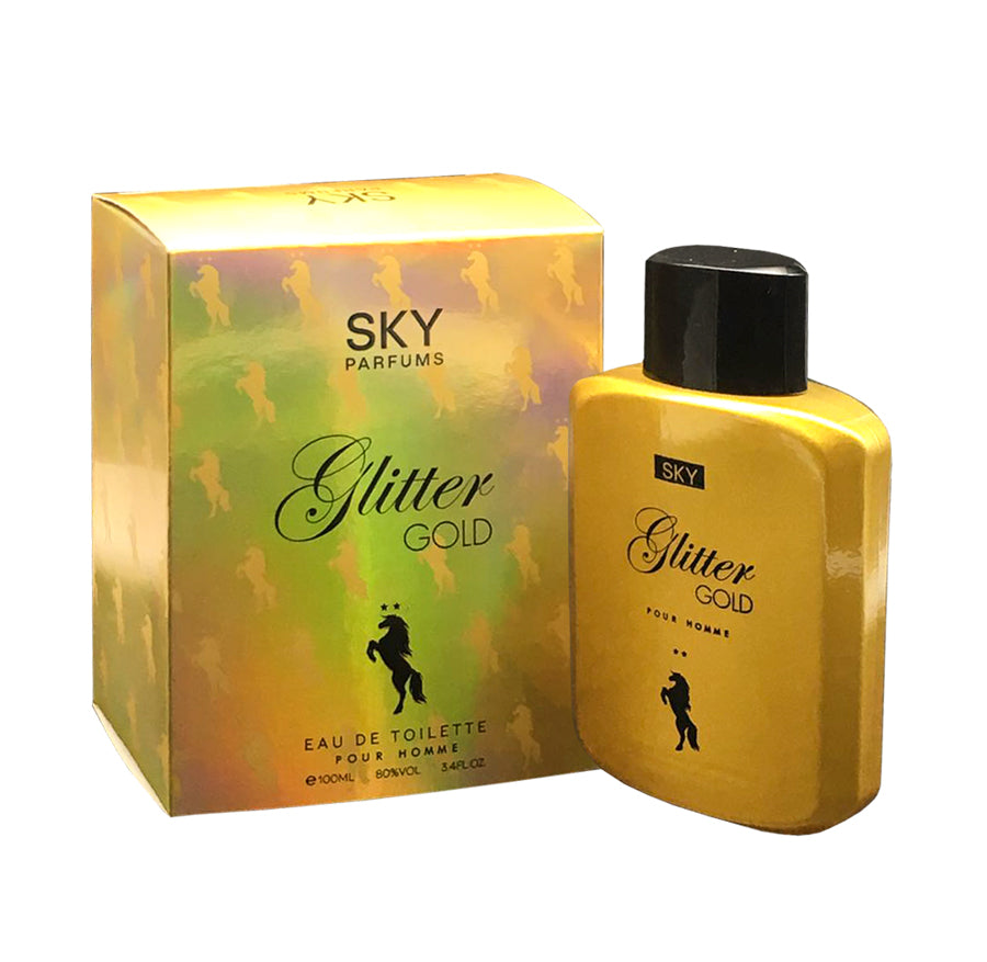 Sky Parfums Glitter Gold Pour Homme, Perfume For Men, EDT 100ml