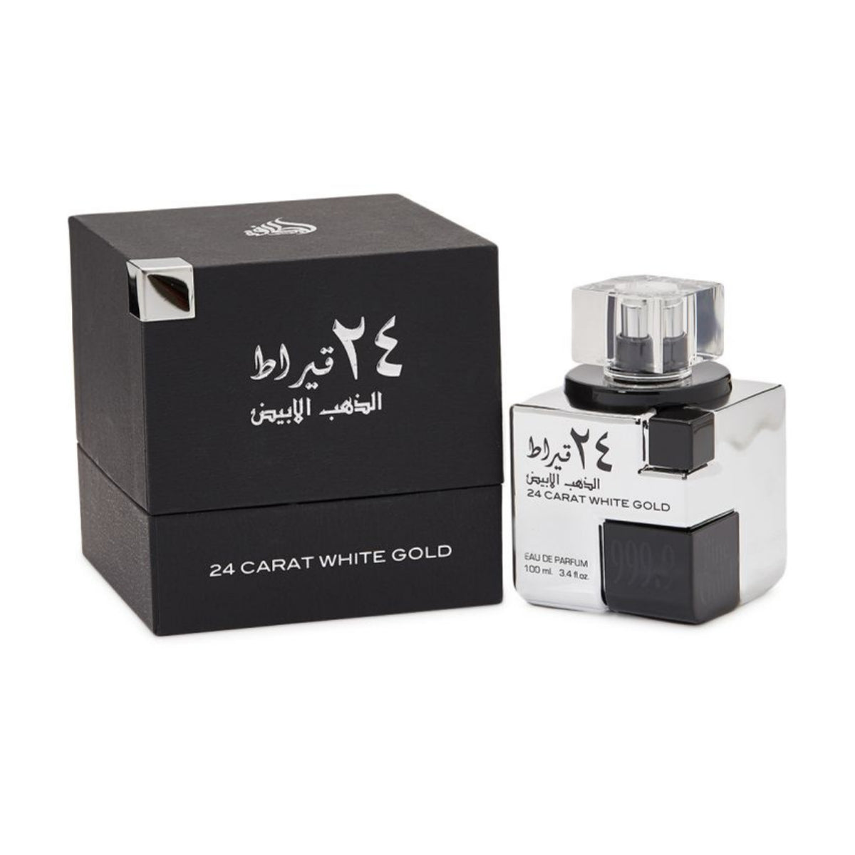 Lattafa 24 Carat White Gold Perfume For Men and Women, EDP, 100ml - samawa perfumes 