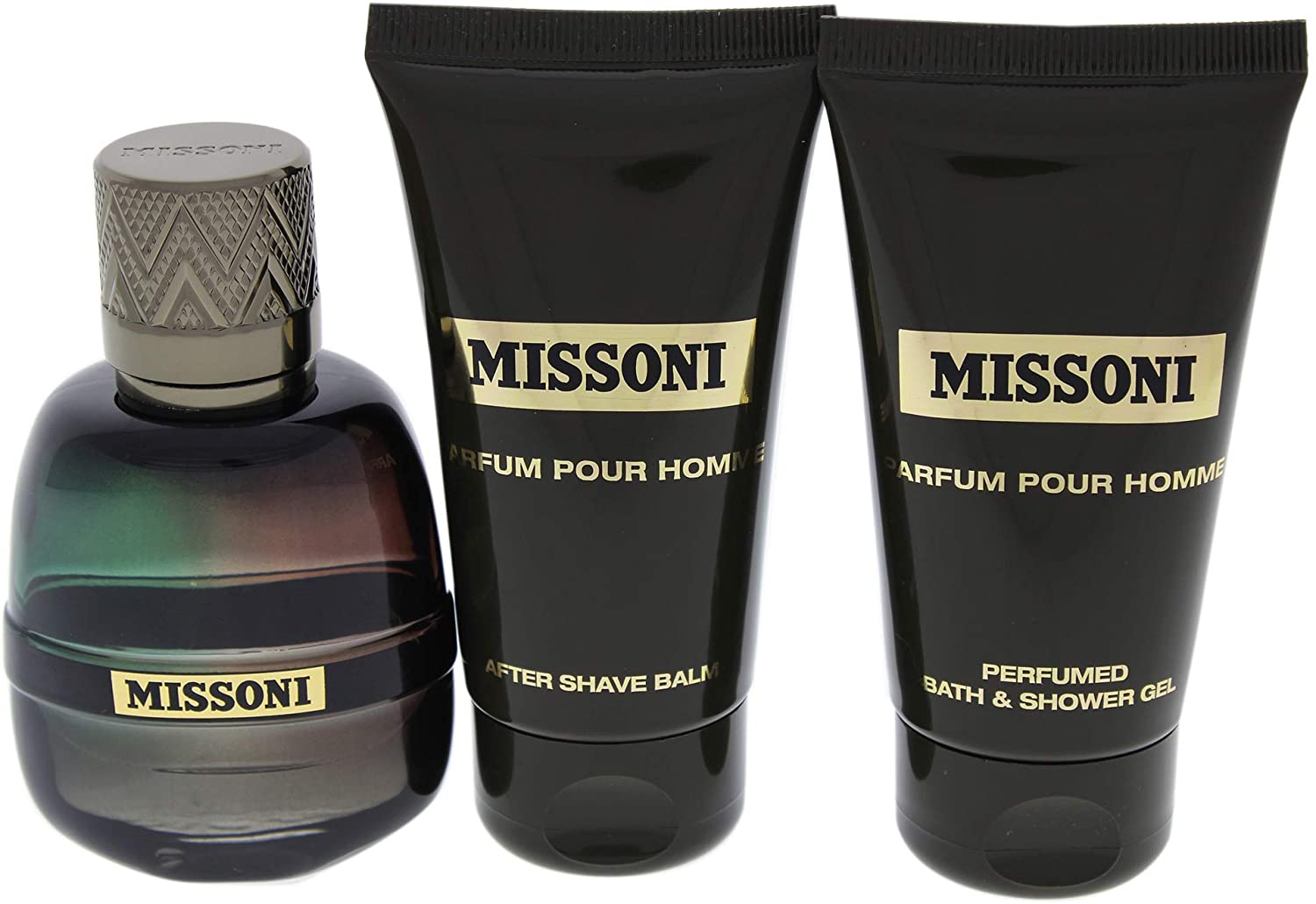 MISSONI PARFUM POUR HOMME  SET EDP 50 ml + AFTERSHAVE BALM 50 ml + PRFM BATH&SHOWER GEL 50ml, Men - samawa perfumes 