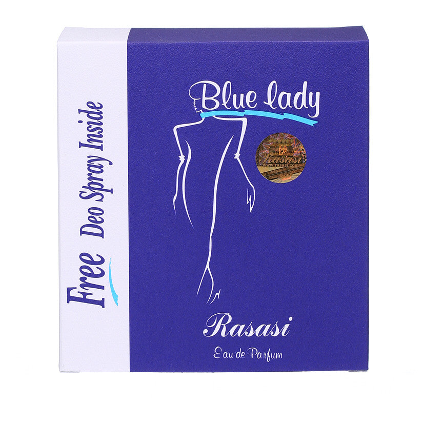 Rasasi Blue Lady With Free Deo,  Eau de Parfum, 40 ml - Samawa Perfumes