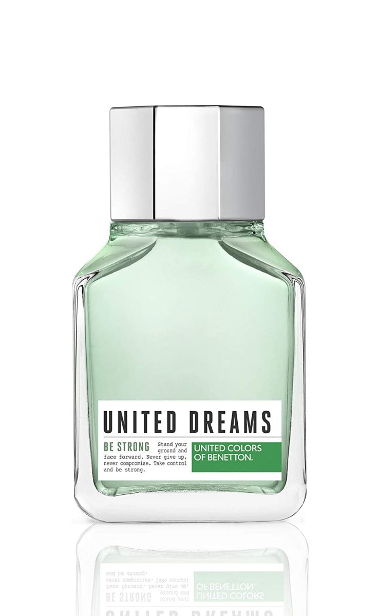 UNITED COLORS OF BENETTON UNITED DREAMS BE STRONG - PERFUME FOR MEN,  - EDT SPRAY 100 ML - samawa perfumes 