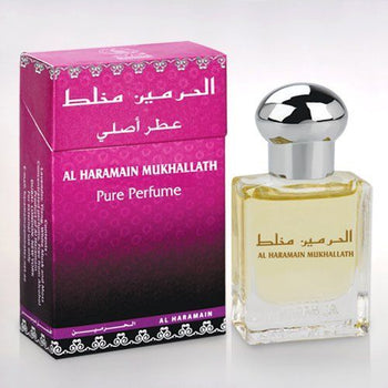 Al Haramain Mukhallath Box of 12 Attar- Perfume Oil for Unisex 15ml - samawa perfumes 