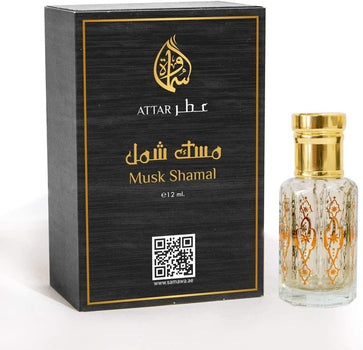 Samawa Musk Shamal Attar, Concentrated Perfume Oil For Unisex, 12ml - samawa perfumes 