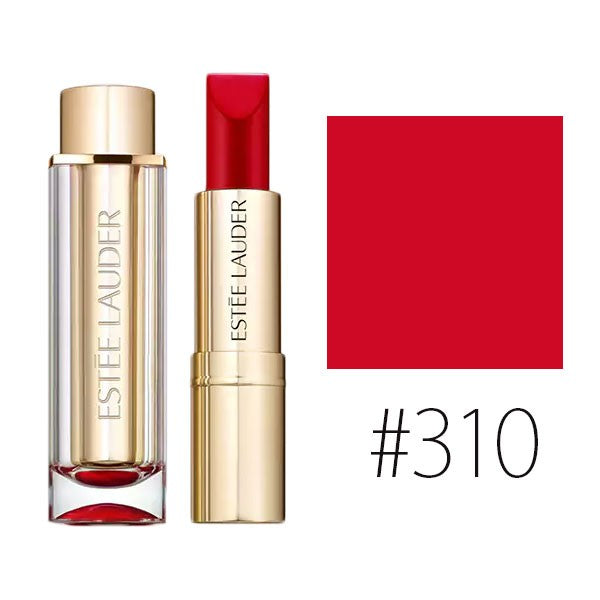 ESTEE LAUDER PURE COLOR LOVE 310 BAR RED (W) LIPSTICK 3.5 g BE - samawa perfumes 