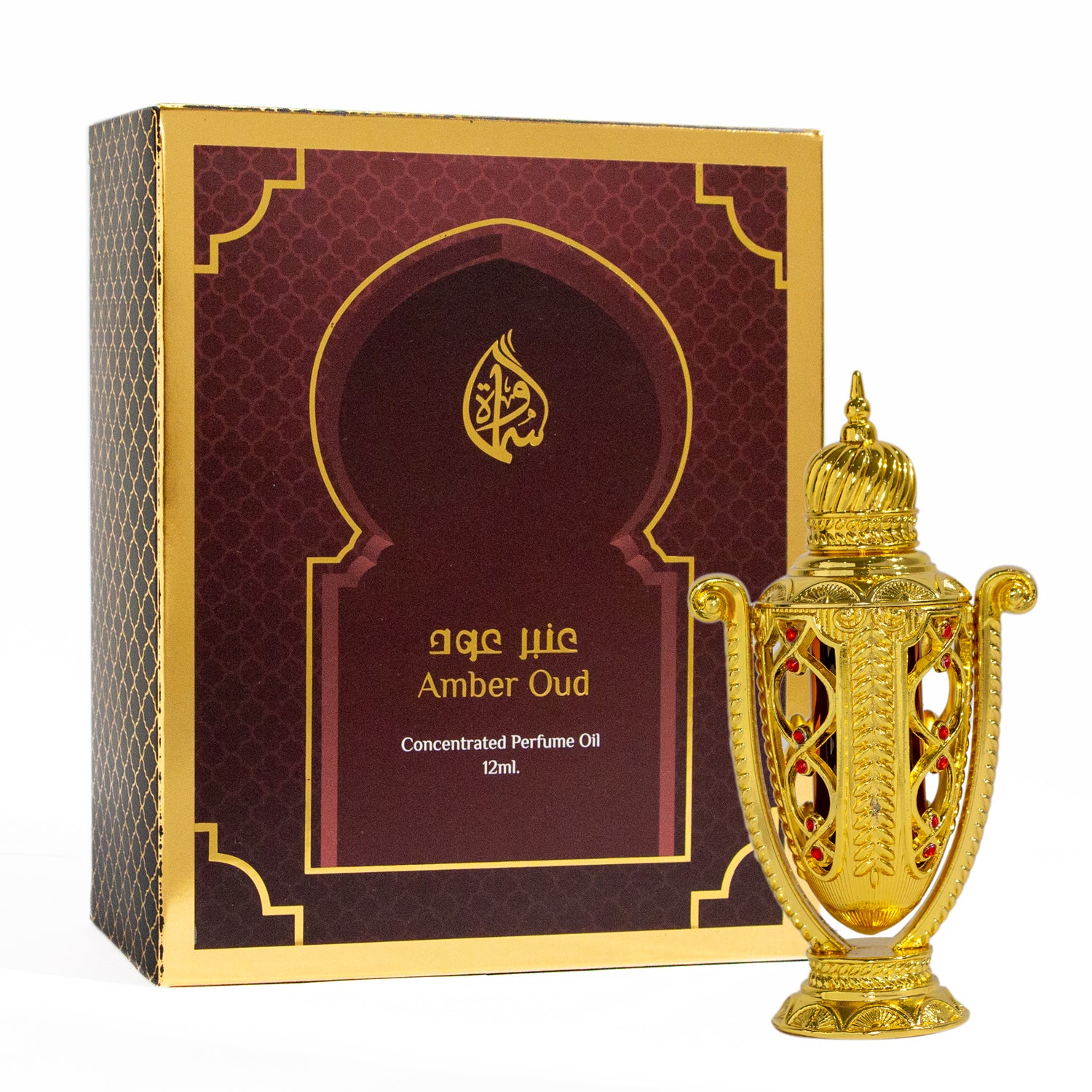 Samawa Amber Oud - Concentrated Perfume Oil For Unisex -12ml Attar - samawa perfumes 