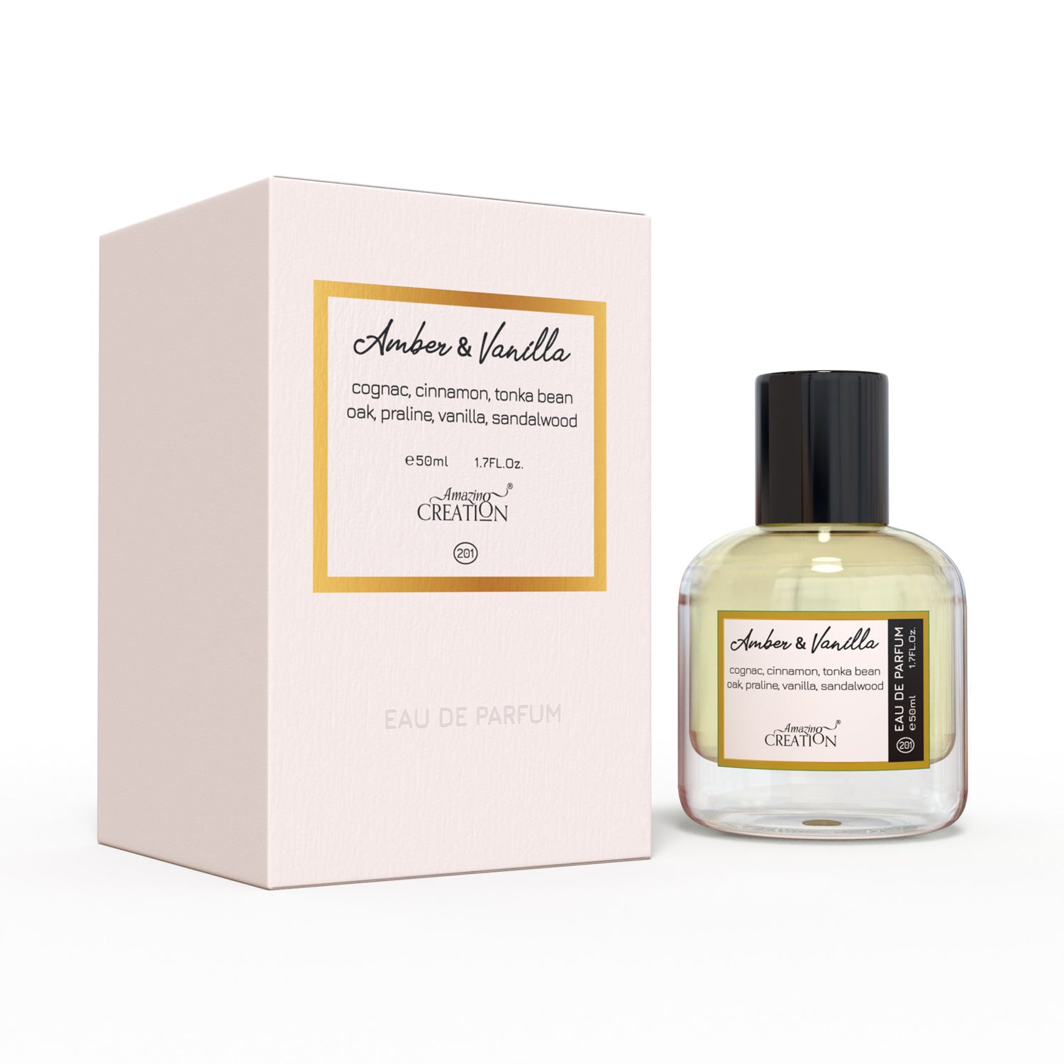 Amazing Creation Amber & Vanilla EDP For Unisex PFB0201 50ml