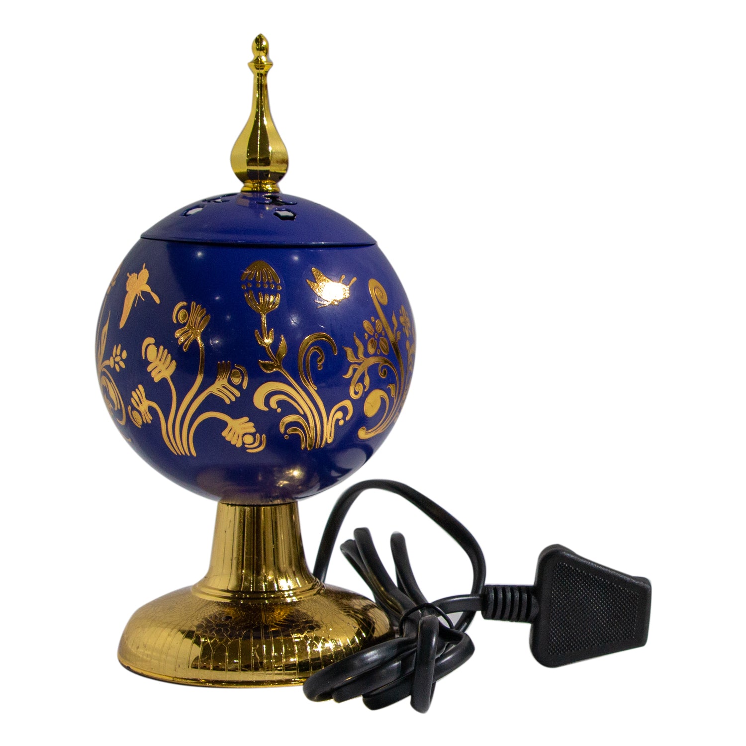 Samawa Electric Bakhoor Burner Ball Shape Floral Design Assorted Colors 1Pc