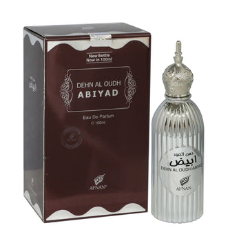 Afnan Dehn al Oudh Abiyad perfume for men and women edp 100ml - samawa perfumes 