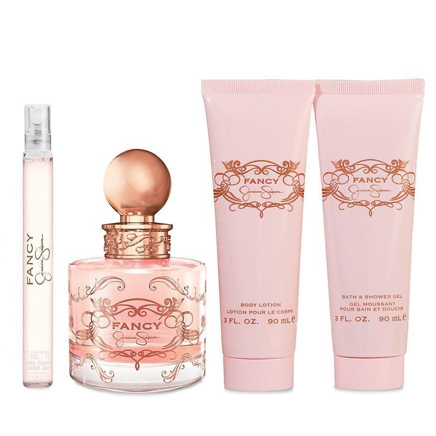 JESSICA SIMPSON FANCY (W) SET EDP 100 ml + EDP 10 ml + BODY LOTION 90 ml + BATH&SHOWER GEL 90 ml US - samawa perfumes 