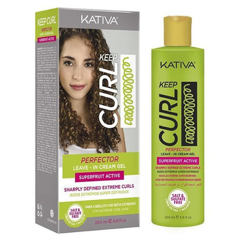 Kativa Keep Curl Perfector Leave - In Cream Gel, 200ml - samawa perfumes 